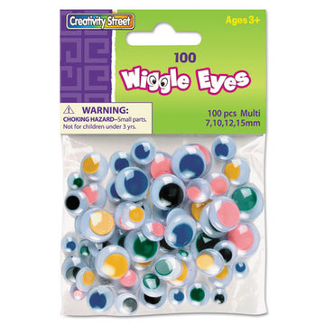 Creativity Street® Wiggle Eyes Assortment, Assorted Sizes, Black, 100-pack freeshipping - TVN Wholesale